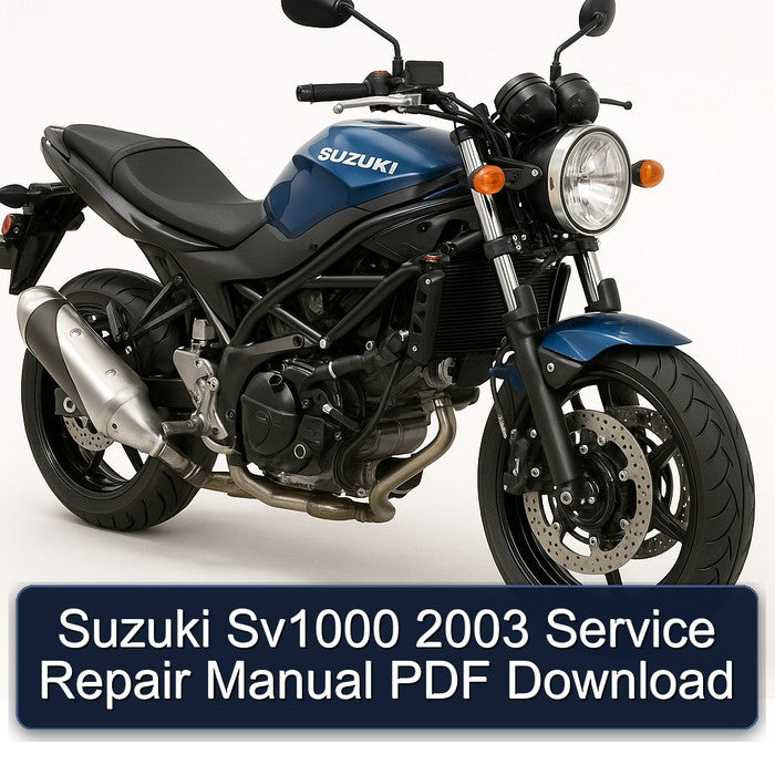 Suzuki Sv1000 2003 Service Repair Manual