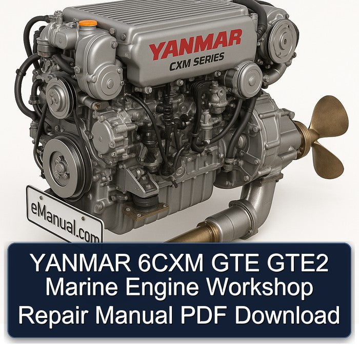 YANMAR 6CXM GTE GTE2 Marine Engine Workshop Repair Manual