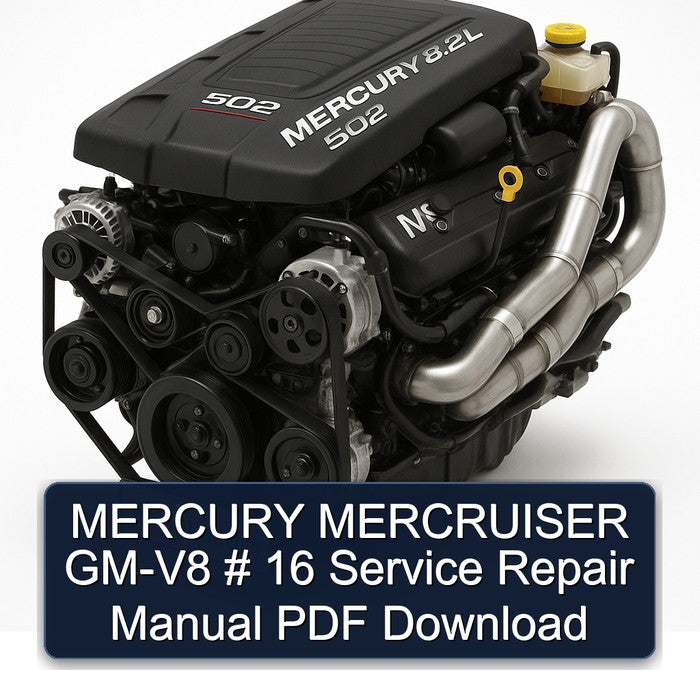 MERCURY MERCRUISER GM-V8 # 16 Service Repair Manual