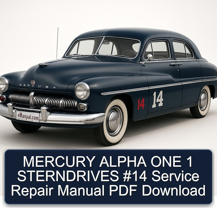 MERCURY ALPHA ONE 1 STERNDRIVES #14 Service Repair Manual