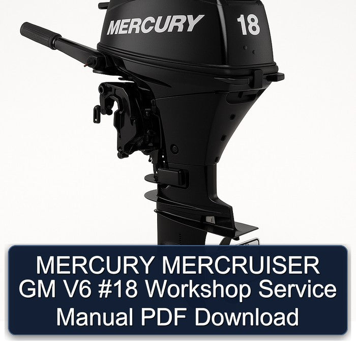 MERCURY MERCRUISER GM V6 #18 Workshop Service Manual
