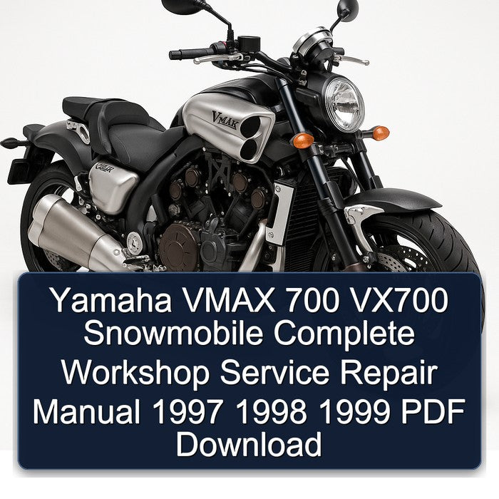 Yamaha VMAX 700 VX700 Snowmobile Complete Workshop Service Repair Manual 1997 1998 1999