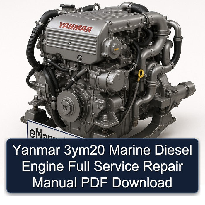 Yanmar 3ym20 Marine Diesel Engine Full Service Repair Manual