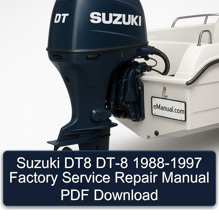 Suzuki DT8 DT-8 1988-1997 Factory Service Repair Manual