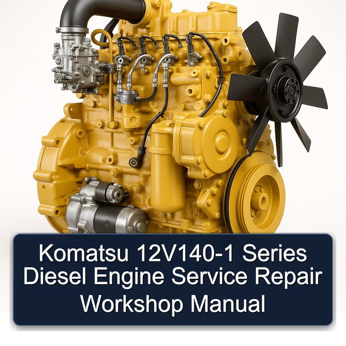 Komatsu 12V140-1 Series Diesel Engine Service Repair Workshop Manual