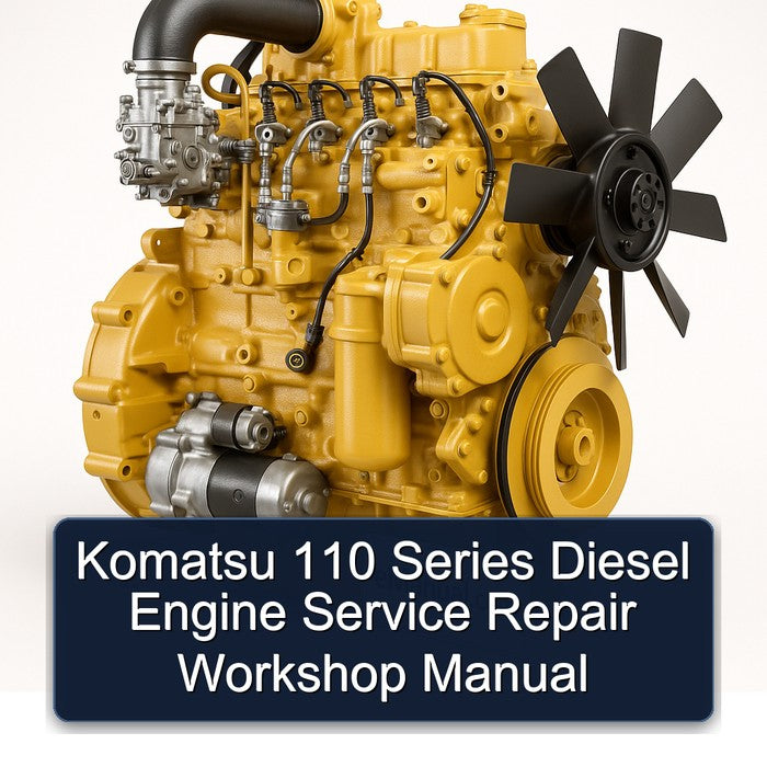 Komatsu 110 Series Diesel Engine Service Repair Workshop Manual