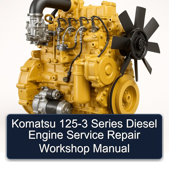 Komatsu 125 3 Series Diesel Engine Service Repair Workshop Manual PDF