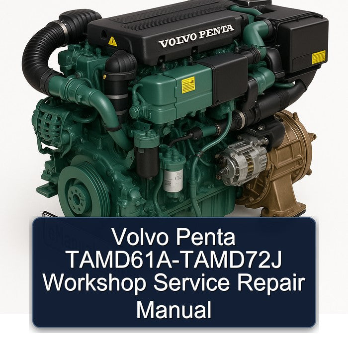 Volvo Penta TAMD61A-TAMD72J Workshop Service Repair Manual