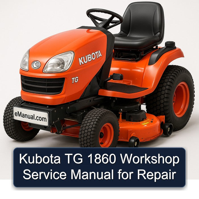 Kubota TG 1860 Workshop Service Manual for Repair