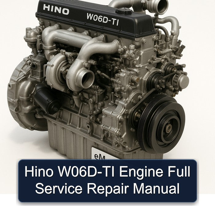 Hino W06D-TI Engine Full Service Repair Manual