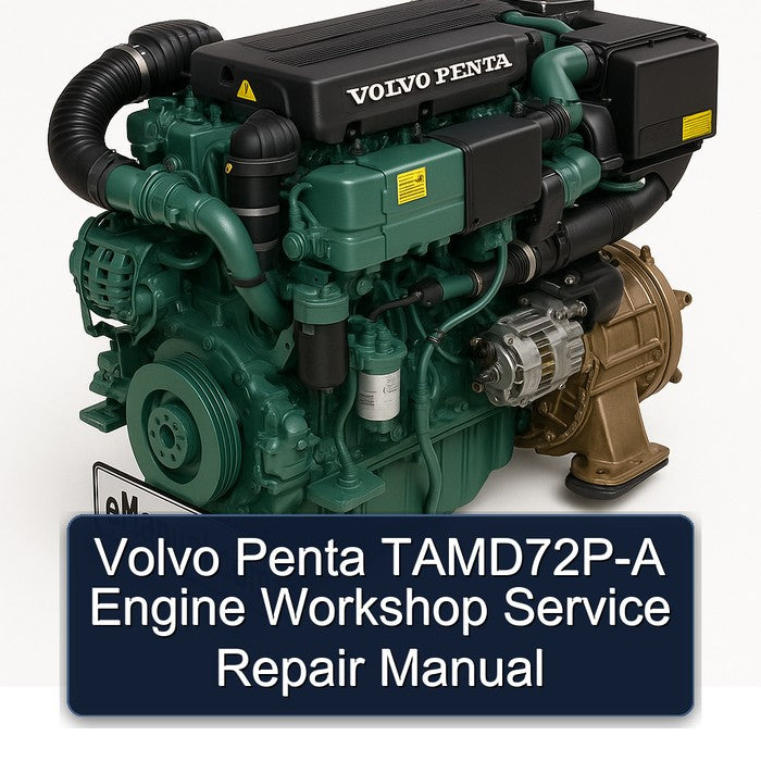 Volvo Penta TAMD72P-A Engine Workshop Service Repair Manual