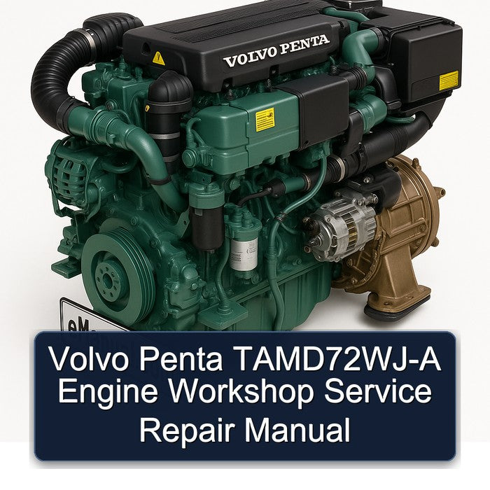 Volvo Penta TAMD72WJ-A Engine Workshop Service Repair Manual