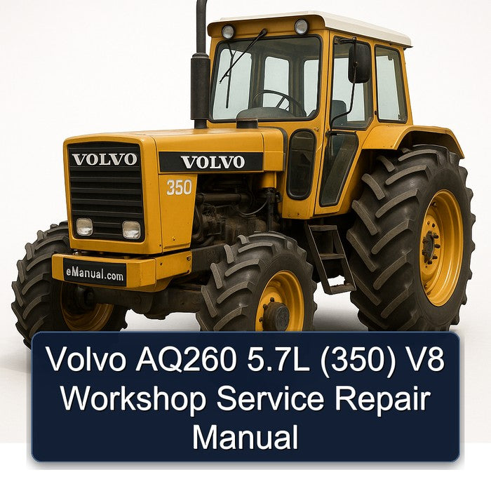Volvo AQ260 5.7L (350) V8 Workshop Service Repair Manual
