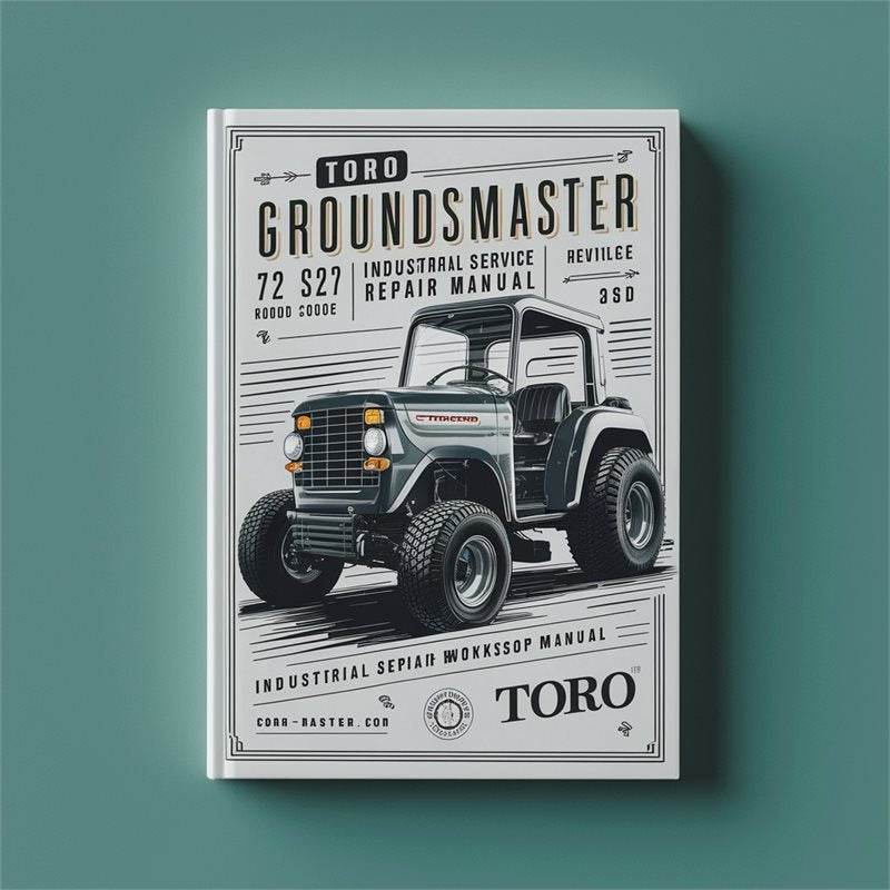 Toro Groundsmaster 72 327 322-D Riding Mower Industrial Service Repair Workshop Manual PDF
