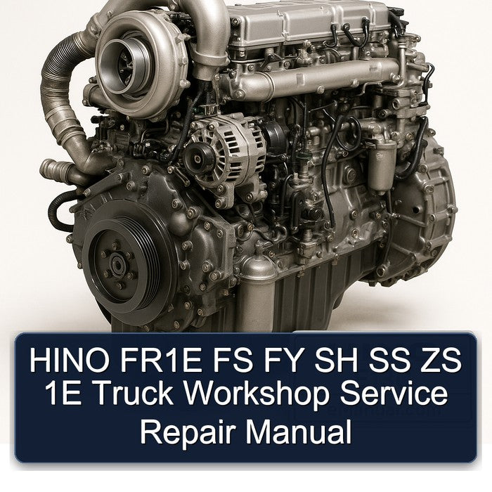 Hino E13C FR1E FS FY SH SS ZS 1E Truck Service Repair Workshop Manual PDF