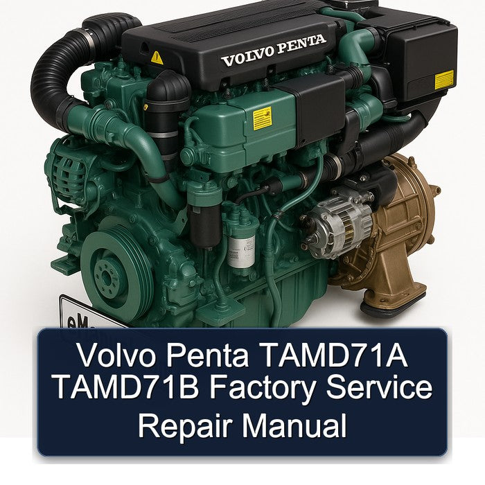 Volvo Penta TAMD71A TAMD71B Factory Service Repair Manual