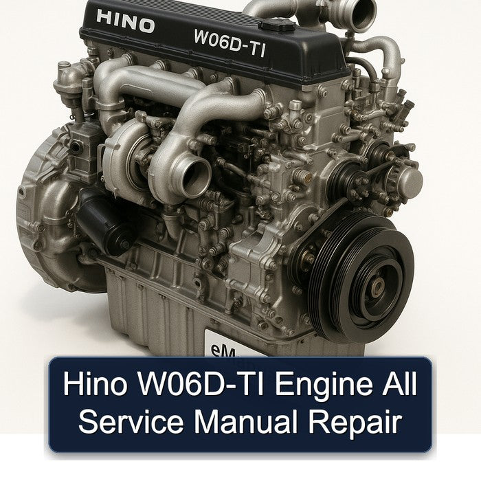 Hino W06D-TI Engine All Service Manual Repair