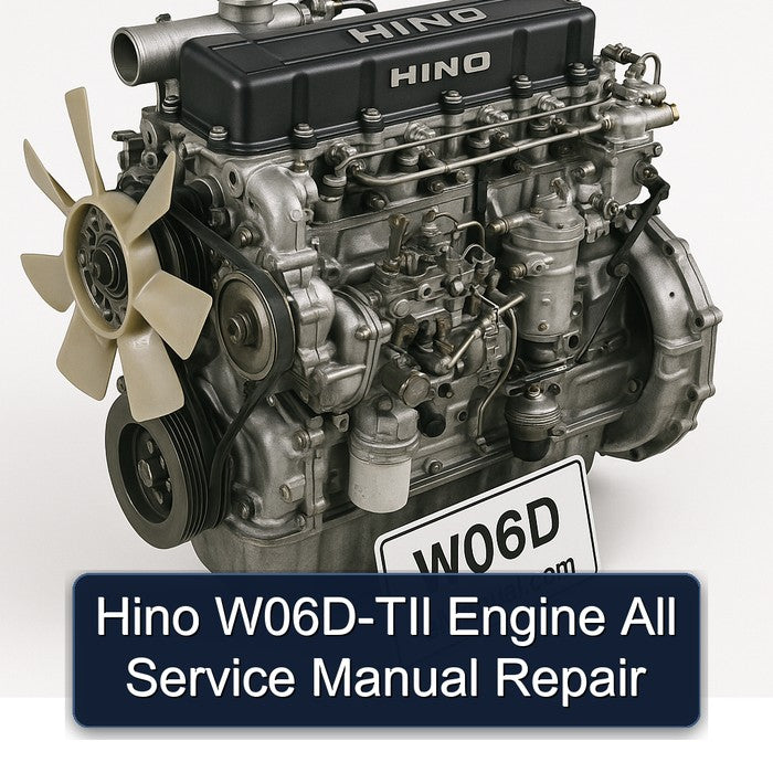 Hino W06D-TIl Engine All Service Manual Repair