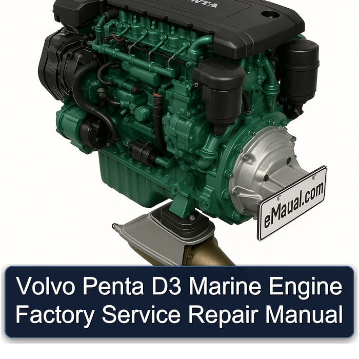 Volvo Penta D3 Marine Engine Factory Service Repair Manual