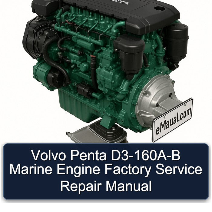 Volvo Penta D3-160A-B Marine Engine Factory Service Repair Manual
