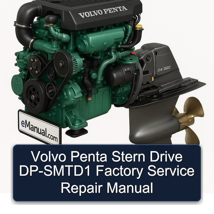 Volvo Penta Stern Drive DP-SMTD1 Service Repair Workshop Manual PDF