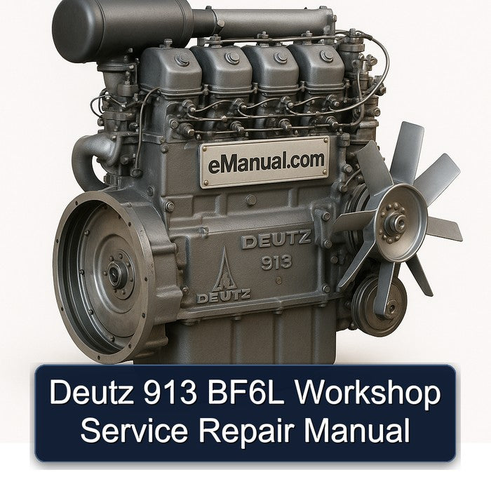 Deutz 913 BF6L Workshop Service Repair Manual