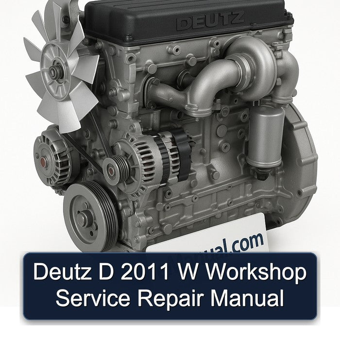Deutz D 2011 W Workshop Service Repair Manual