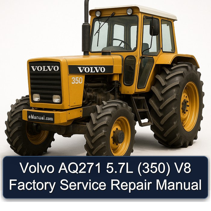 Volvo AQ271 5.7L (350) V8 Factory Service Repair Manual