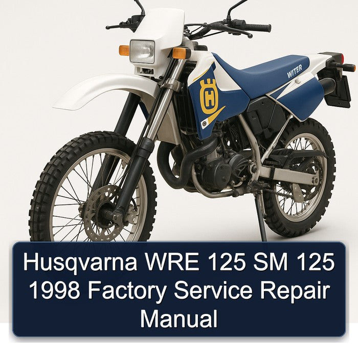 Husqvarna WRE 125 SM 125 1998 Factory Service Repair Manual