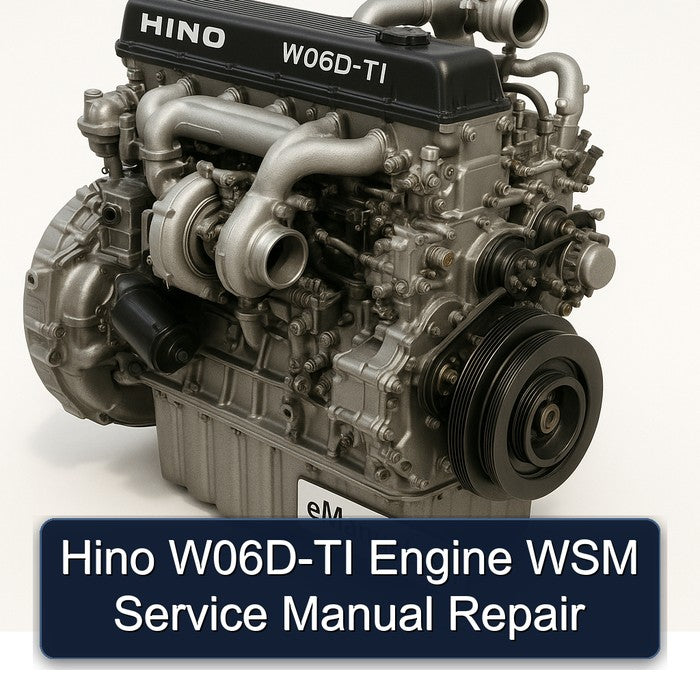 Hino W06D-TI Engine WSM Service Manual Repair