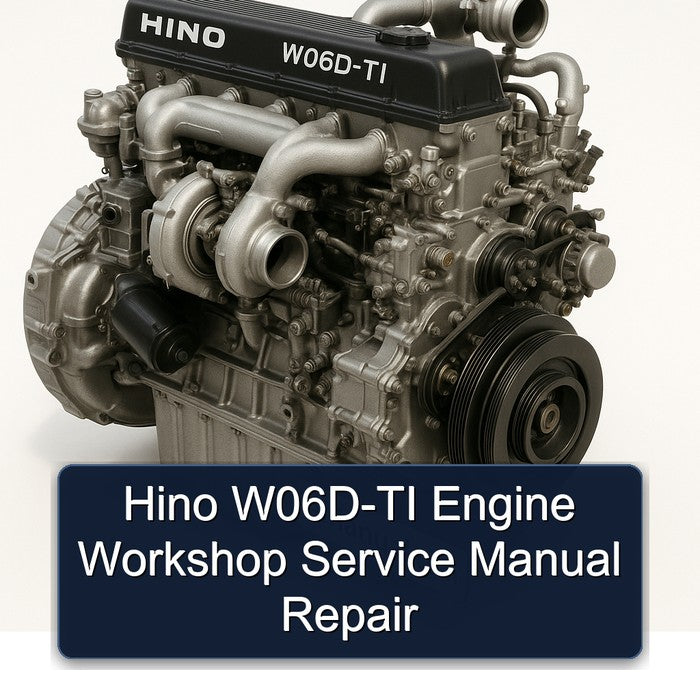 Hino W06D-TI Engine Workshop Service Manual Repair