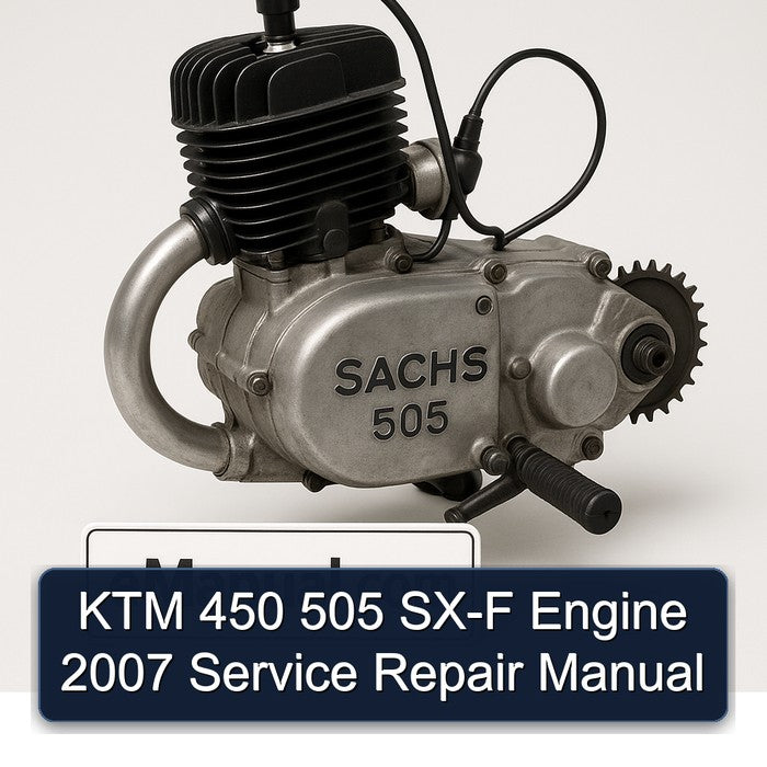 KTM 450 505 SX-F Engine 2007 Service Repair Manual