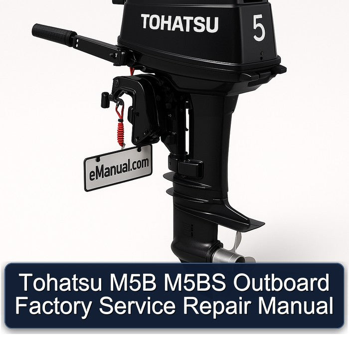 Tohatsu M5B M5BS Outboard Factory Service Repair Manual