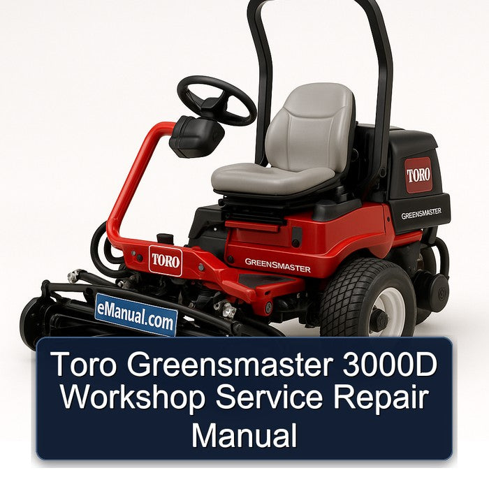 Toro Greensmaster 3000D Service Repair Workshop Manual PDF