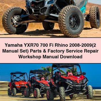 Yamaha YXR70 700 Fi Rhino 2008-2009(2 Manual Set) Parts Factory Service Repair Workshop Manual