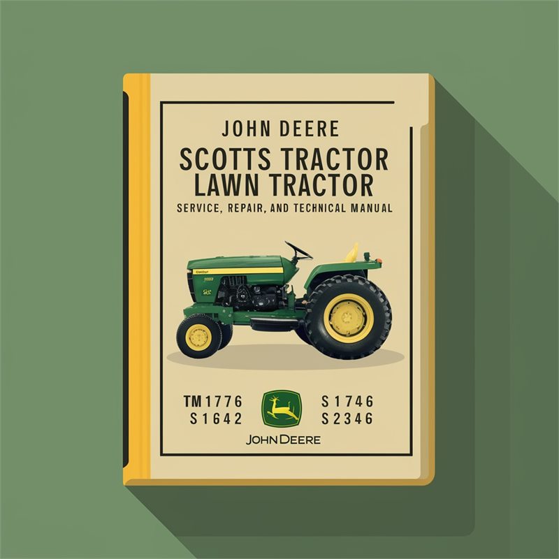 Best JOHN DEERE - TM1776 S1642 S1742 S2046 and S2546 - SCOTTS LAWN TRACTORS Service / Repair / Technical Manual PDF