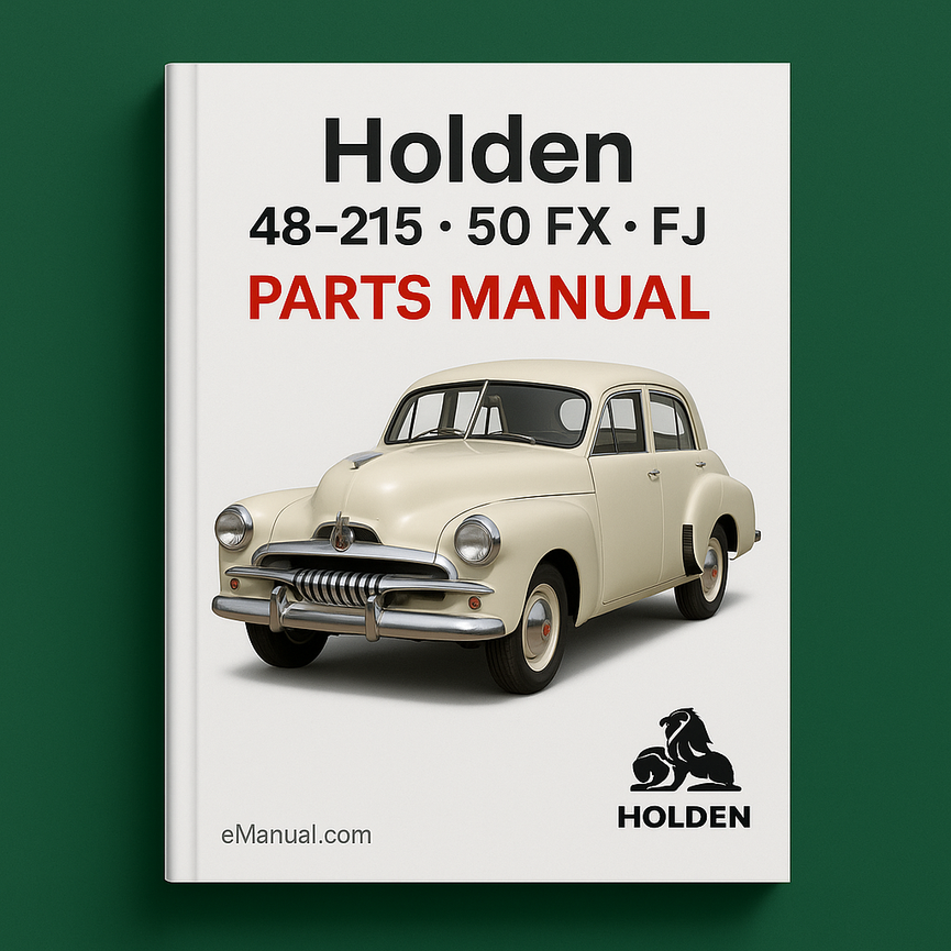 Catálogo Manual de piezas Holden 48 215 50 Fx Fj Catálogo Manual