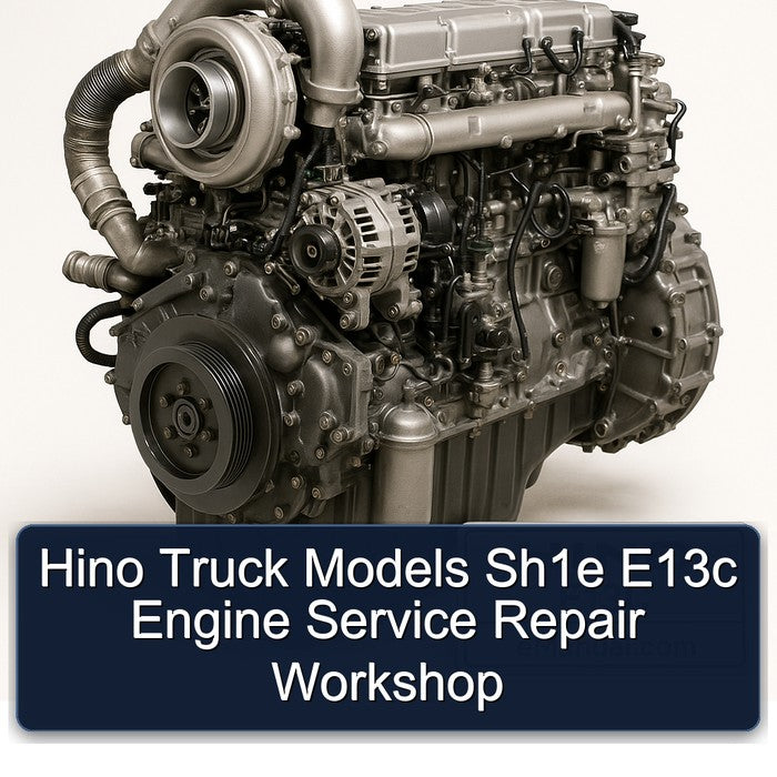 Hino E13C Truck Models SH1E Engine Service Repair Workshop Manual PDF