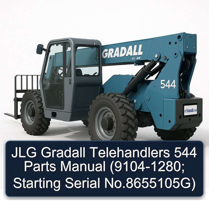 JLG Gradall Telehandlers 544 Parts (9104-1280; Starting Serial No.8655105g) Catalog PDF