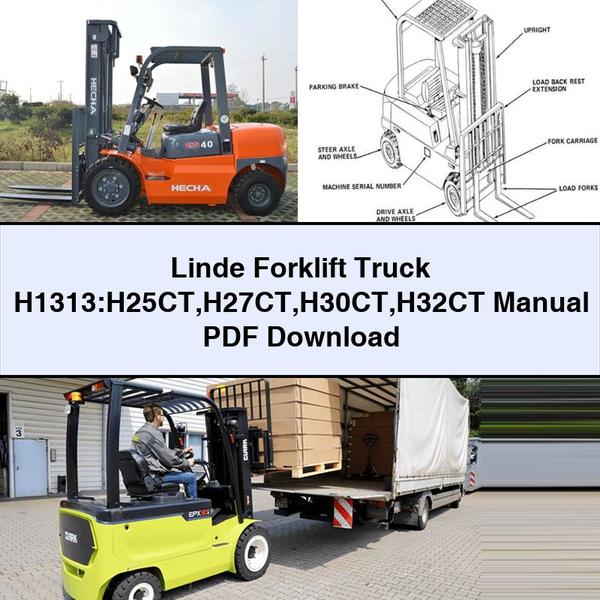 Linde Forklift H1313:H25CT H27CT H30CT H32CT Manual