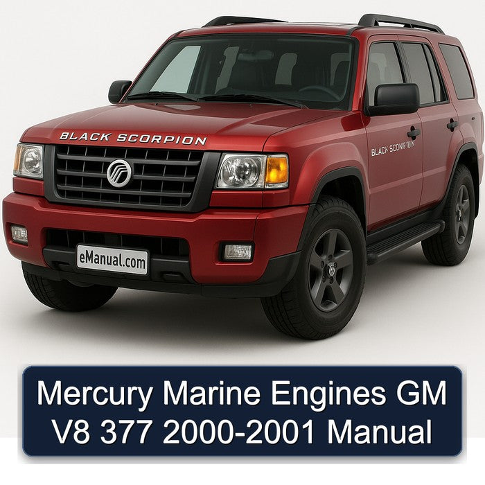 Mercury Marine Engines GM V8 377 2000-2001 Manual