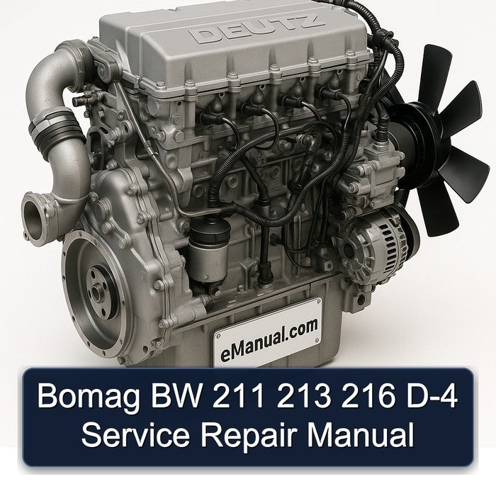 Deutz 2012 Bomag BW 211 213 216 D-4 Service Repair Workshop Manual PDF