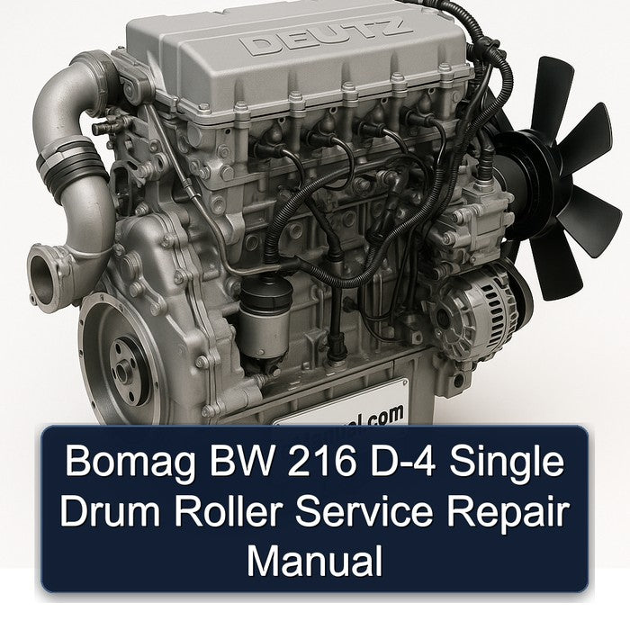 Deutz 2012 Bomag BW 216 D-4 Single Drum Roller Service Repair Workshop Manual PDF