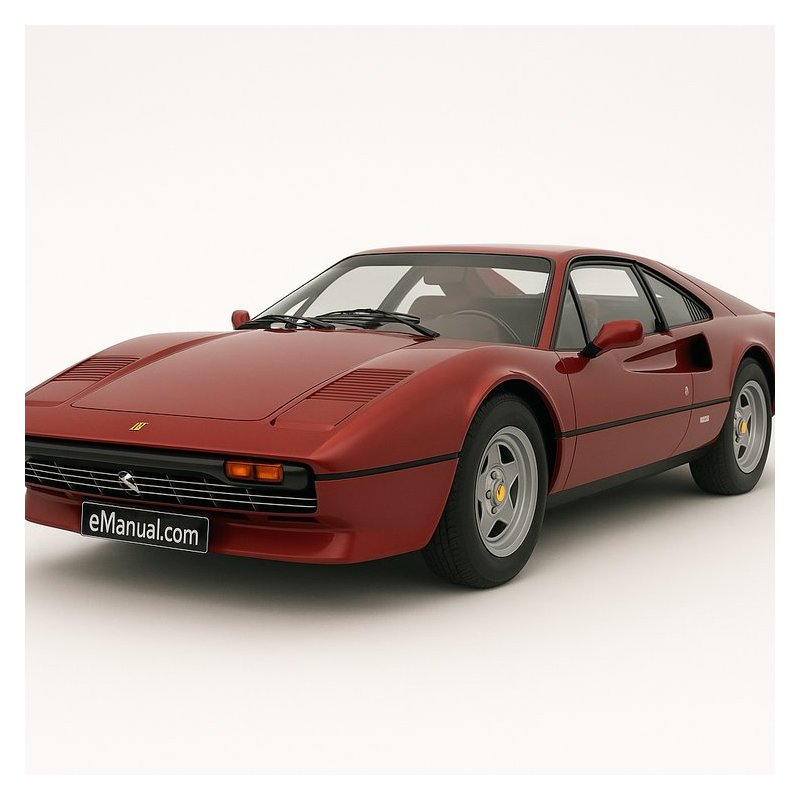 Ferrari 208 308 QV CAR Owner Owner's Manual PDF
