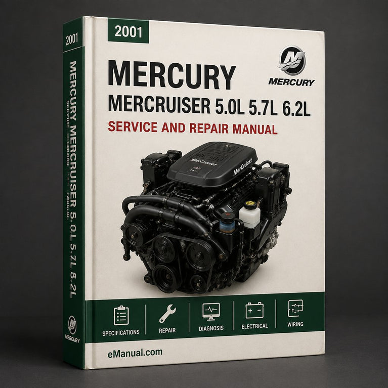 2001-2006 Mercury MerCruiser 5.0L 5.7L 6.2L Service Manual
