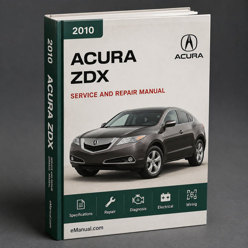 Manual de servicio y reparación del Acura ZDX 2010