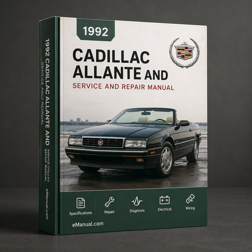 1992 Cadillac Allante Service and Repair Manual