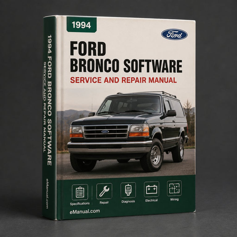 Manual de servicio y reparación de Ford Bronco 1994