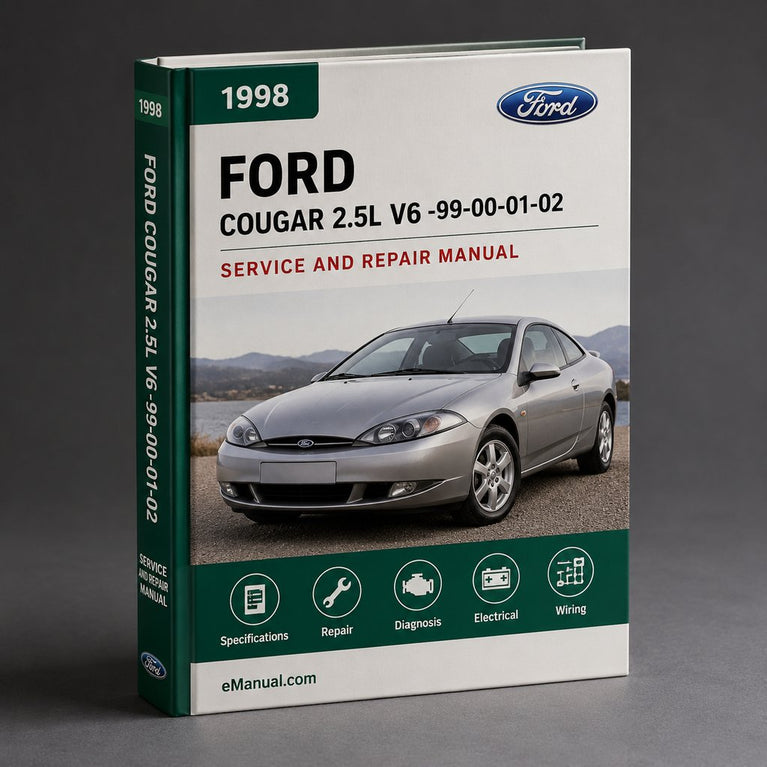 Ford COUGAR 2.5L V6 1998-99-00-01-02 Werkstatt-Reparaturhandbuch