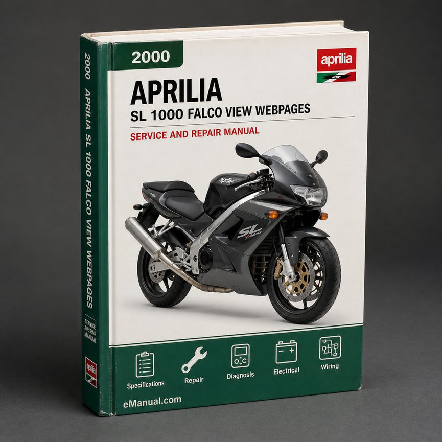 2000 Aprilia SL 1000 Falco Ersatzteilliste Katalog Handbuch Webseiten anzeigen ( )